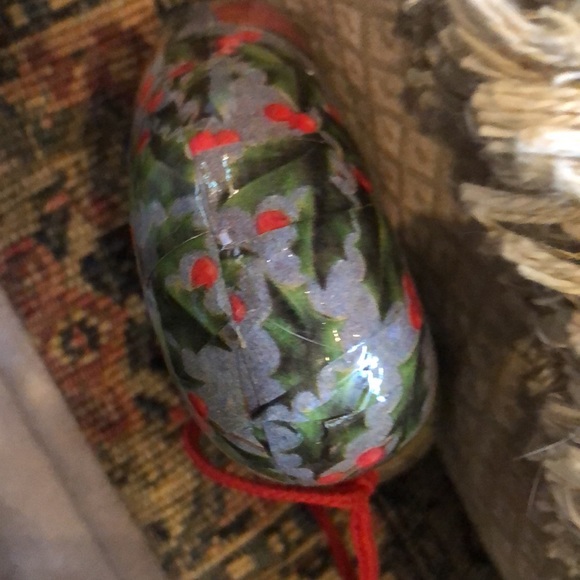 👼 Angel & Manger Paper Machete Puffed Heart Ornament - Picture 6 of 9